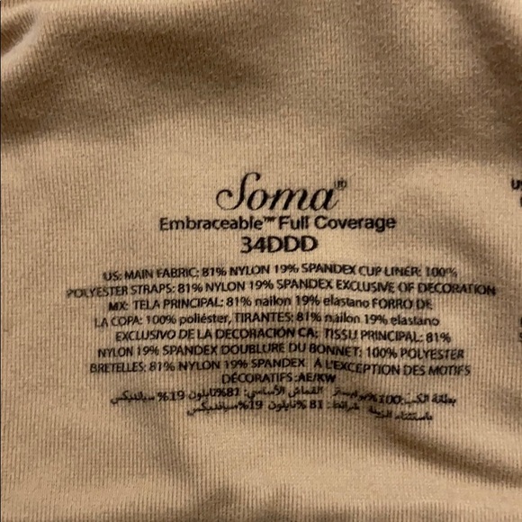 *SOMA EMBRACEABLE Perfect Coverage Bra - Picture 7 of 10